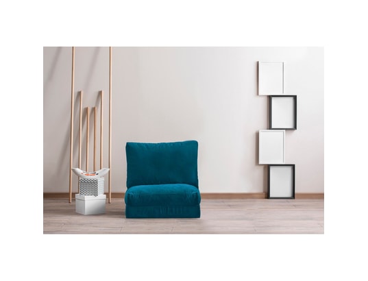 CONCEPT1 - Fauteuil convertible Taida bleu 60 x 68 x h62