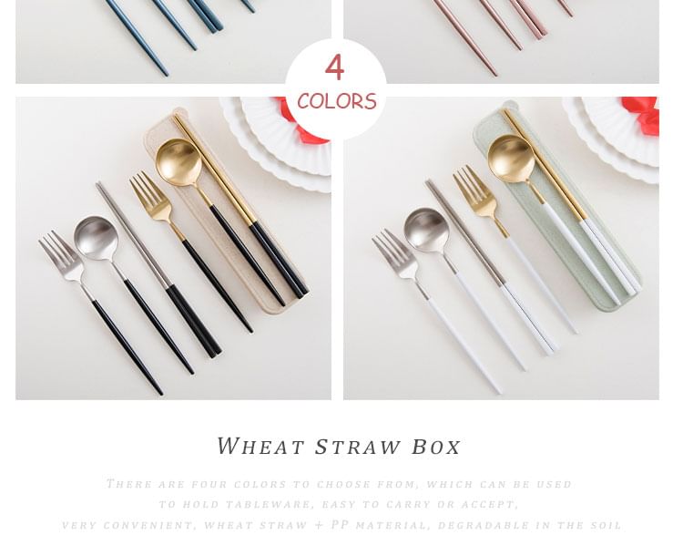 Hashi - Eenvoudige plastic bestekkoffer / tas (verschillende ontwerpen)