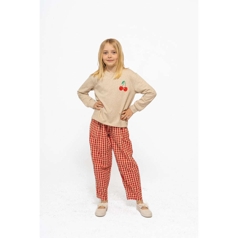 Køb The New Poppy Red Check Nally Carrot Bukser