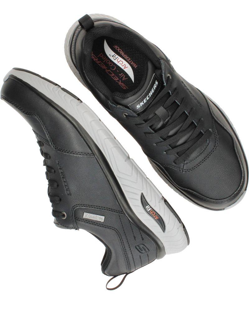 Skechers Arch Fit Crosser Waterproof Sneakers Zwart Heren