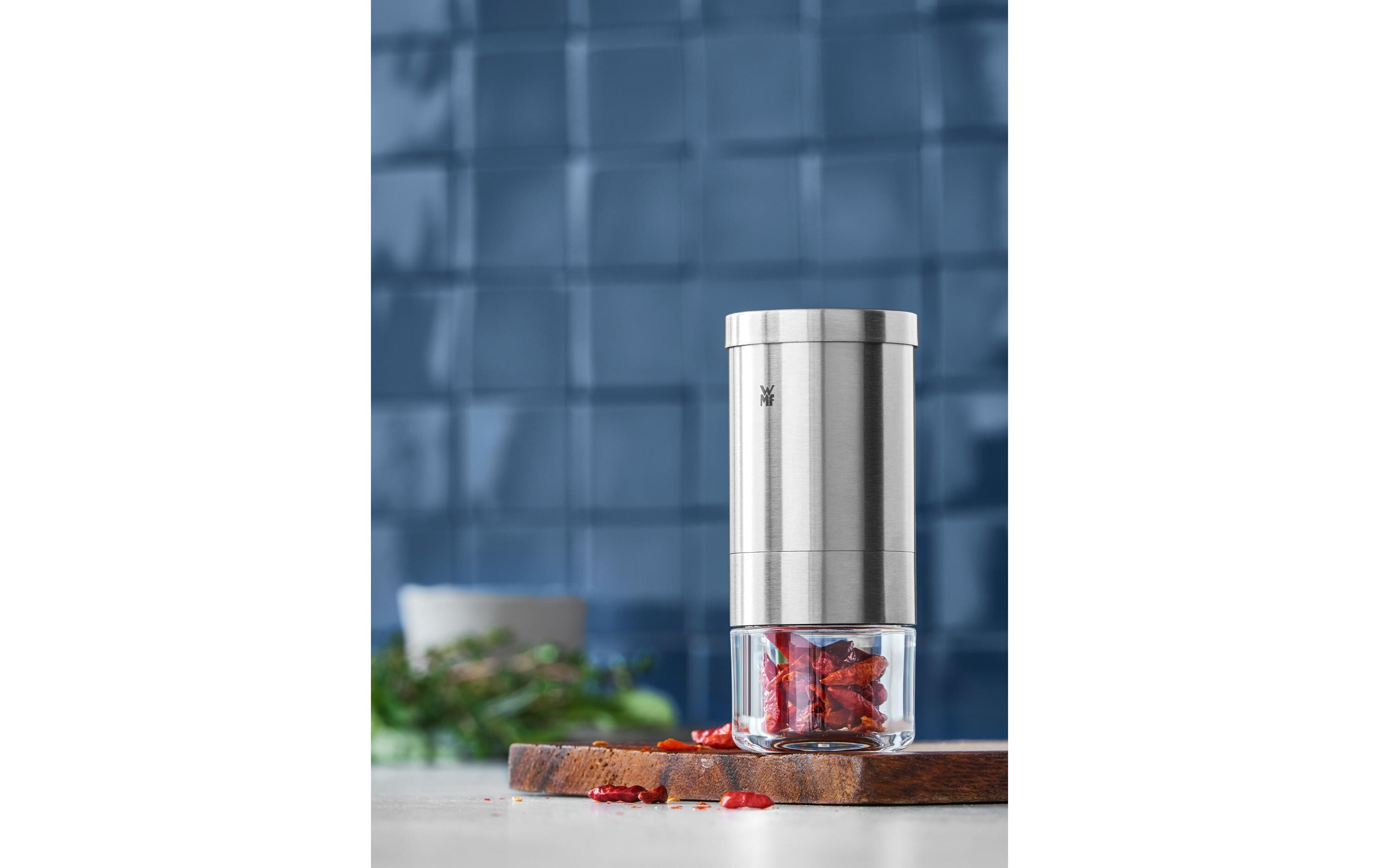 Chili- und Gewürzschneider 10.5 cm, TransparentGewürzeschneider aus Edelstahl
