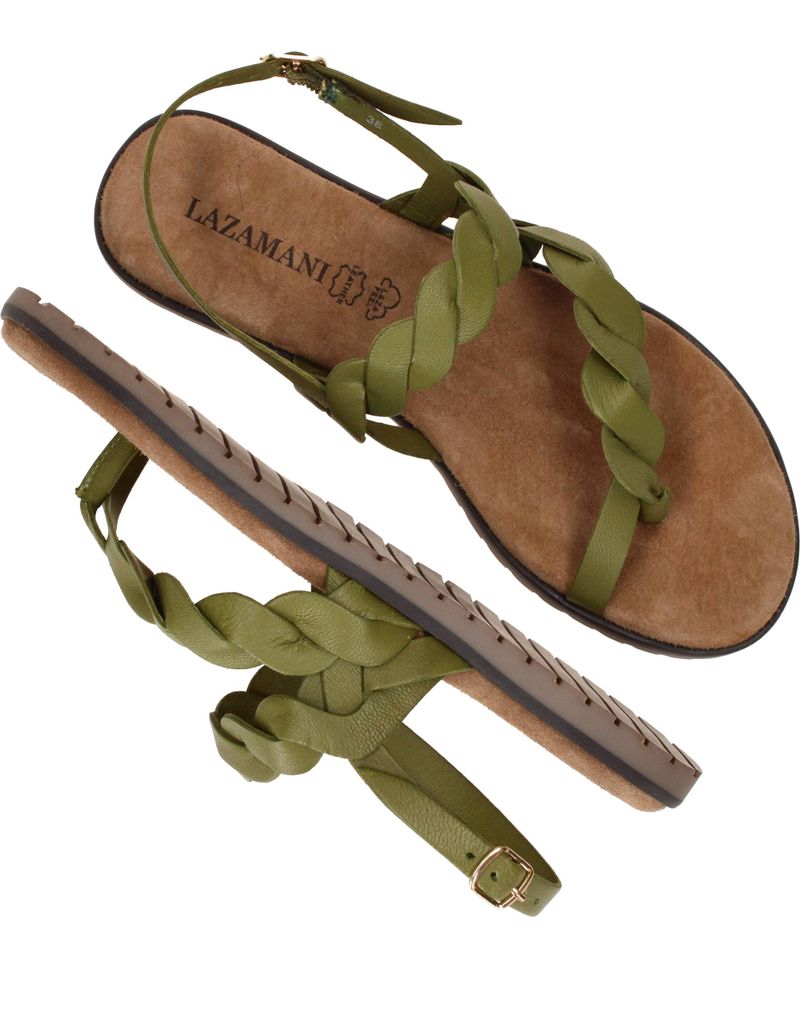 Lazamani Jona Sandalen Groen Dames