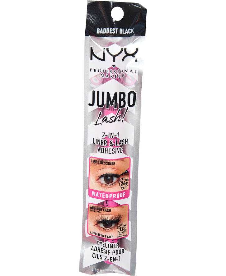 NYX PROFESSIONAL MAKEUP Jumbo Lash! 2-in-1 Liner & Lash Adhesive - Baddest Black