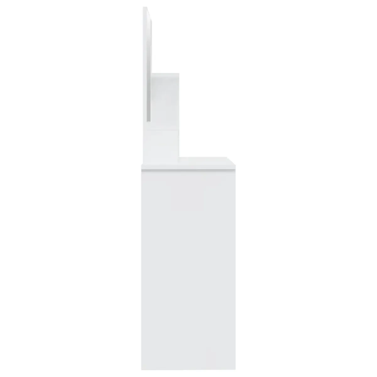 Coiffeuse blanche brillante Helloshop26 - 86,5 x 35 x 136 cm