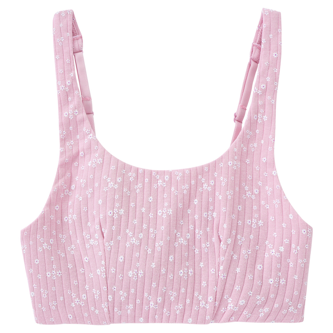 Yigga 2 Mädchen Bustiers mit Blümchen-Print rosa / hellgrün