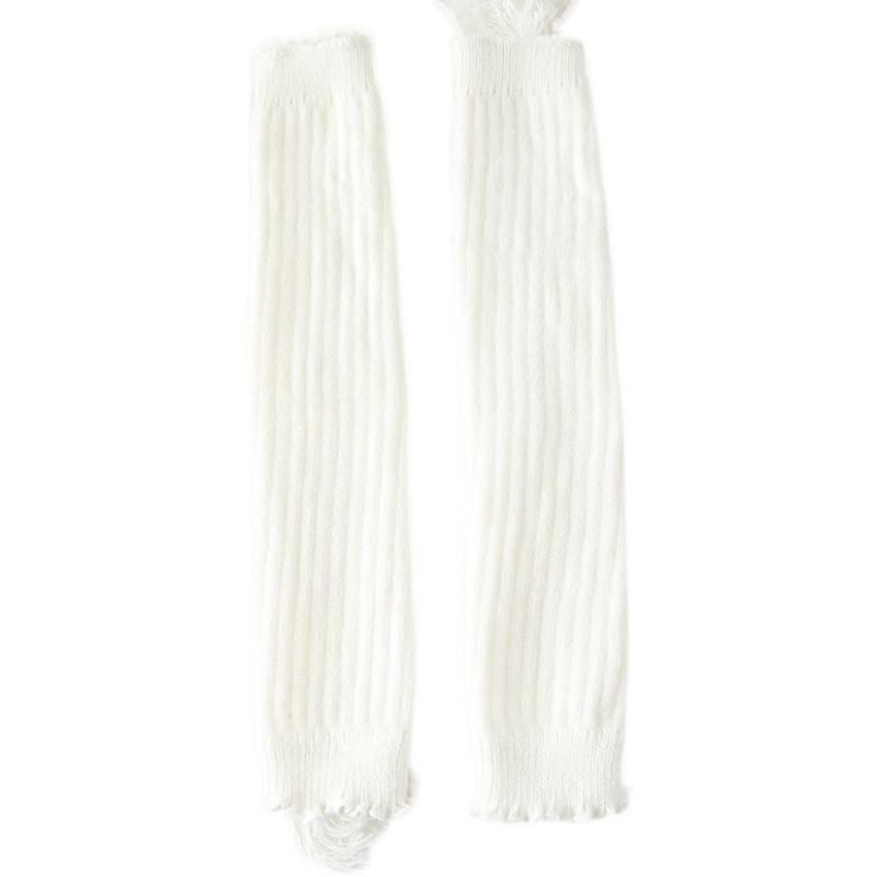Cottonet - Gebreide beenwarmers met ruches