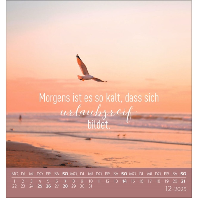 Postkartenkalender - 2025 - Urlaubsreif