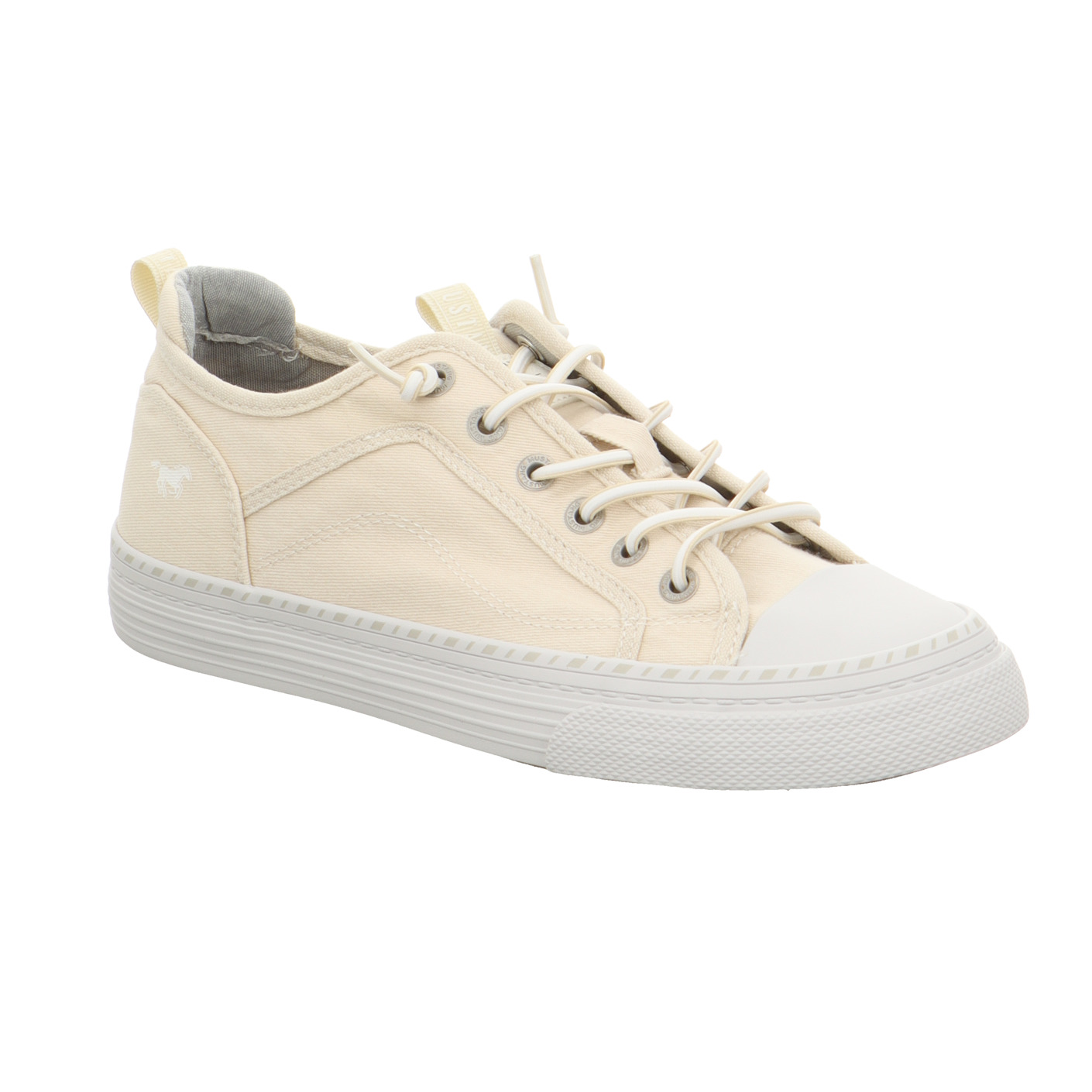 Schnürschuhe beige