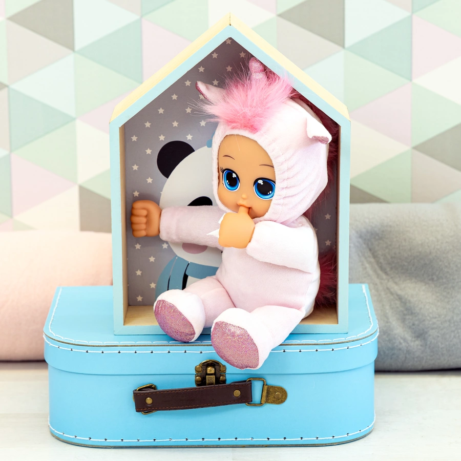 bayer Design Puppe Funny Baby 30 cm Einhorn