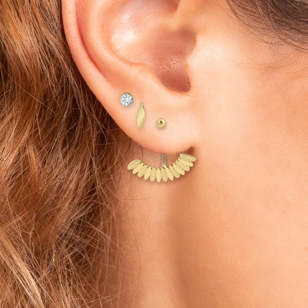 Lot de 3 paires de boucles d'oreilles SC Bohème