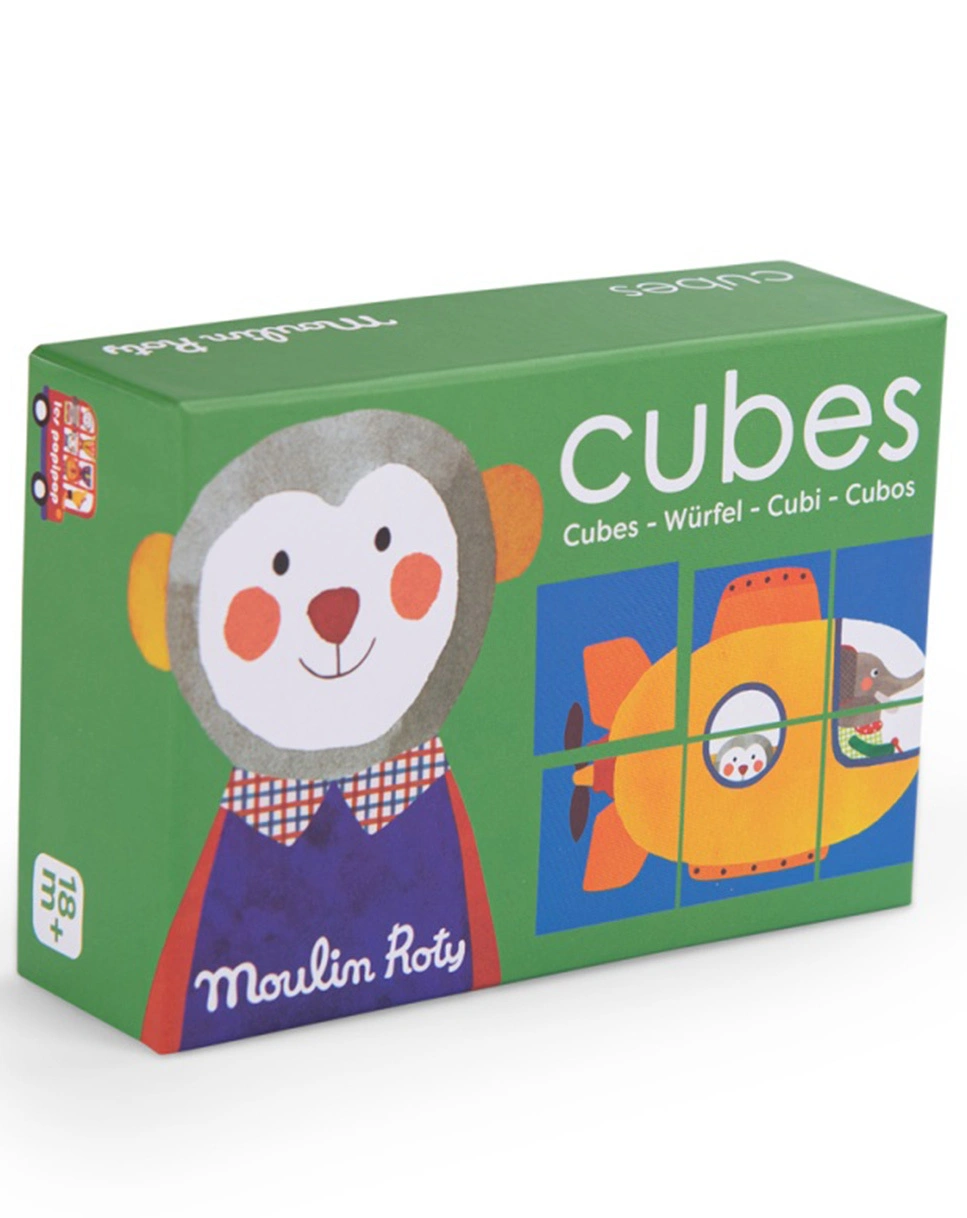 Würfelpuzzle POPIPOP 6-teilig in bunt