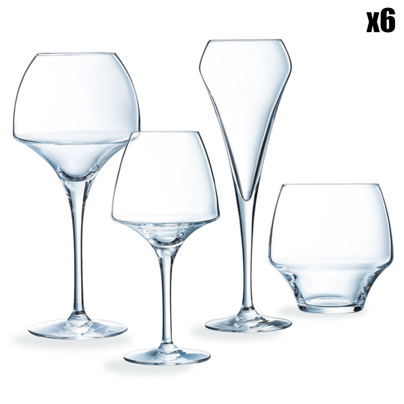 Chef & Sommelier Ensemble de verres Open Up -  24 pièces transparents