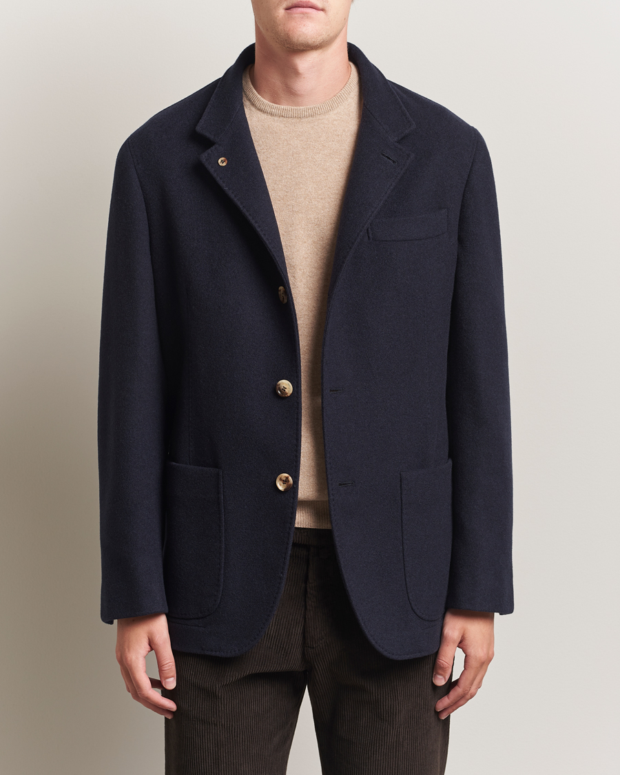 Brunello Cucinelli Cashmere City Jacket Navy