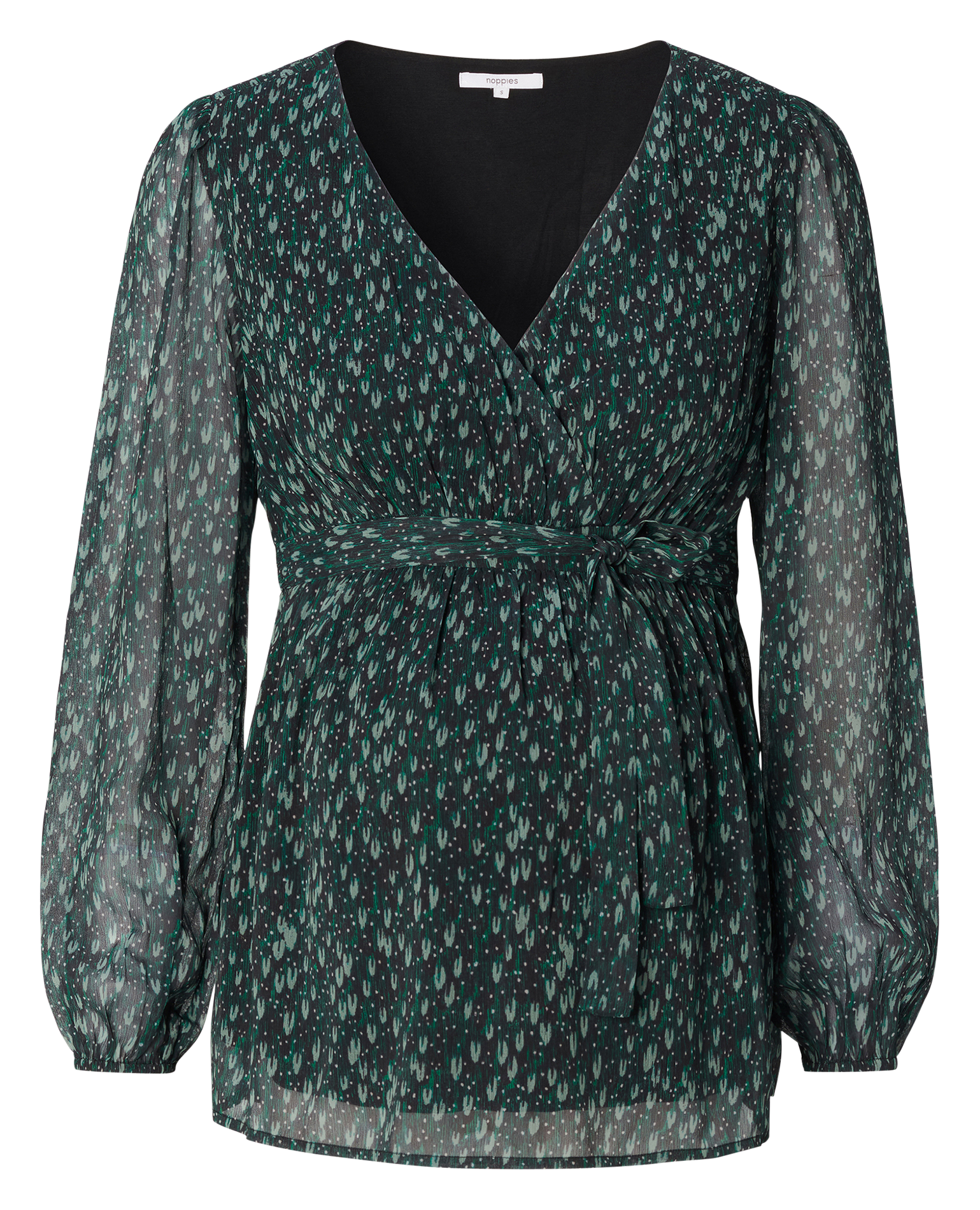 FOGGIA - Blouse de grossesse cache coeur | Vert