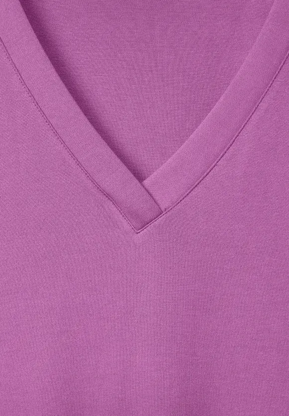 Jersey Kleid in Unifarbe - meta lilac