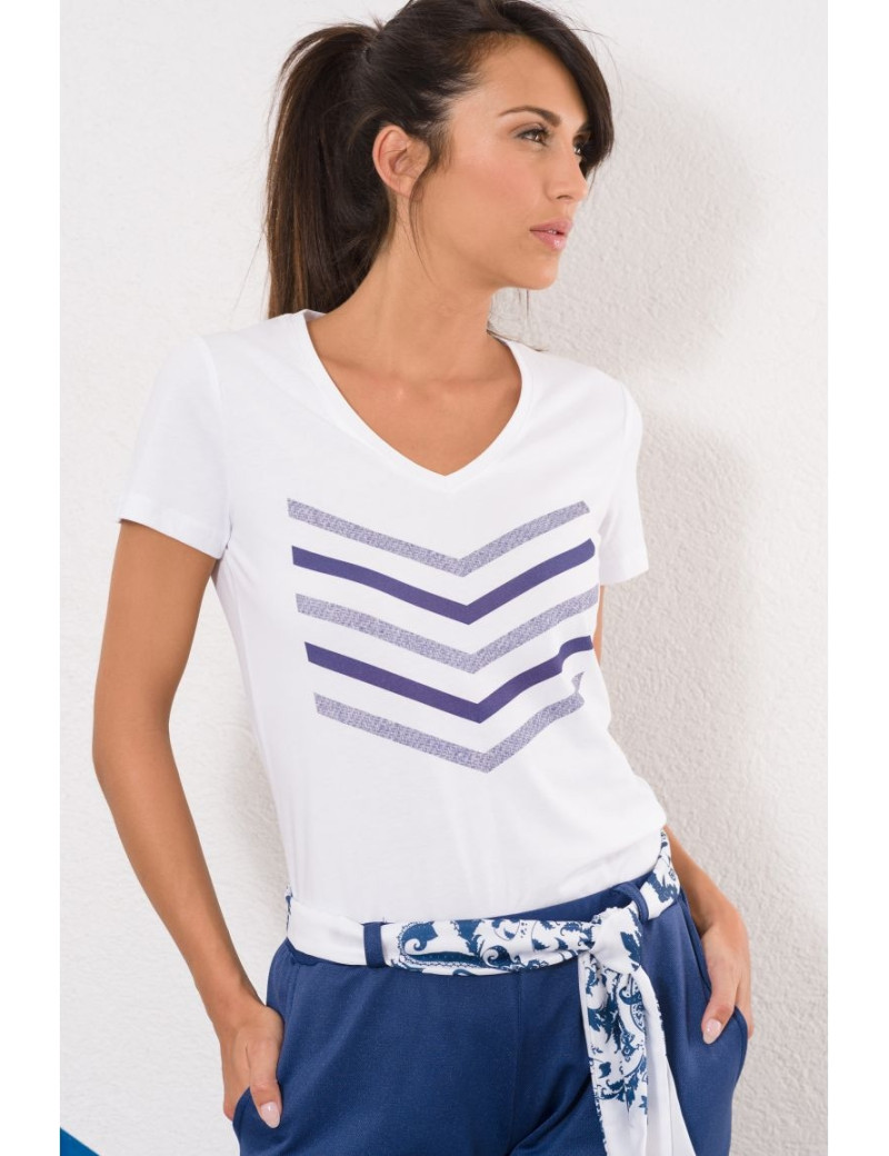 HBT TOP COL V HAILEY DENIM