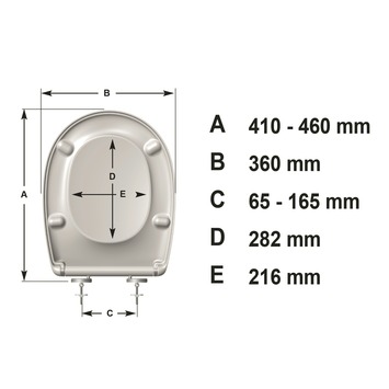 Bemis wc bril Push n'Clean met softclose en quick release