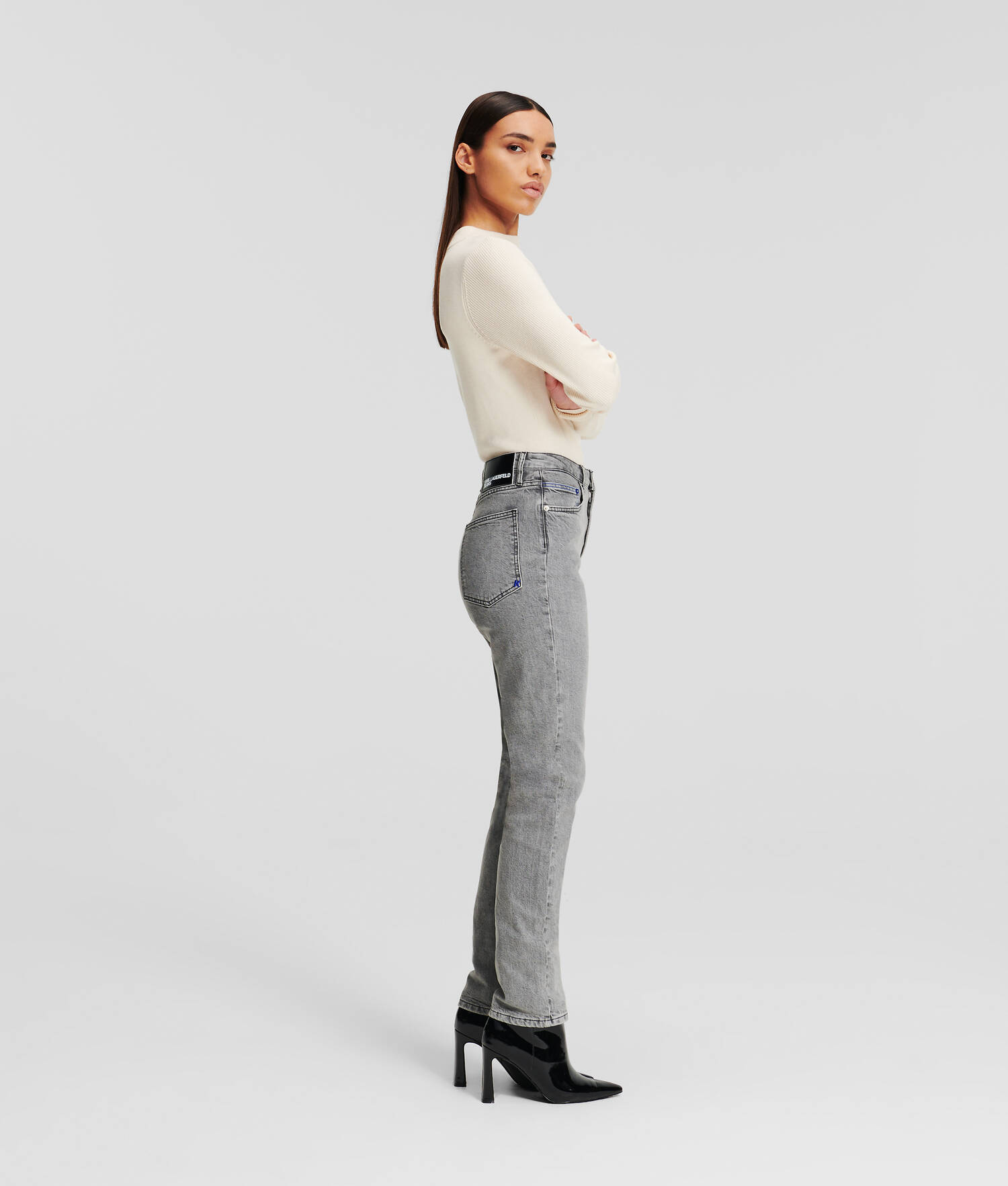 JEAN TAILLE HAUTE FUSELÉ KLJ