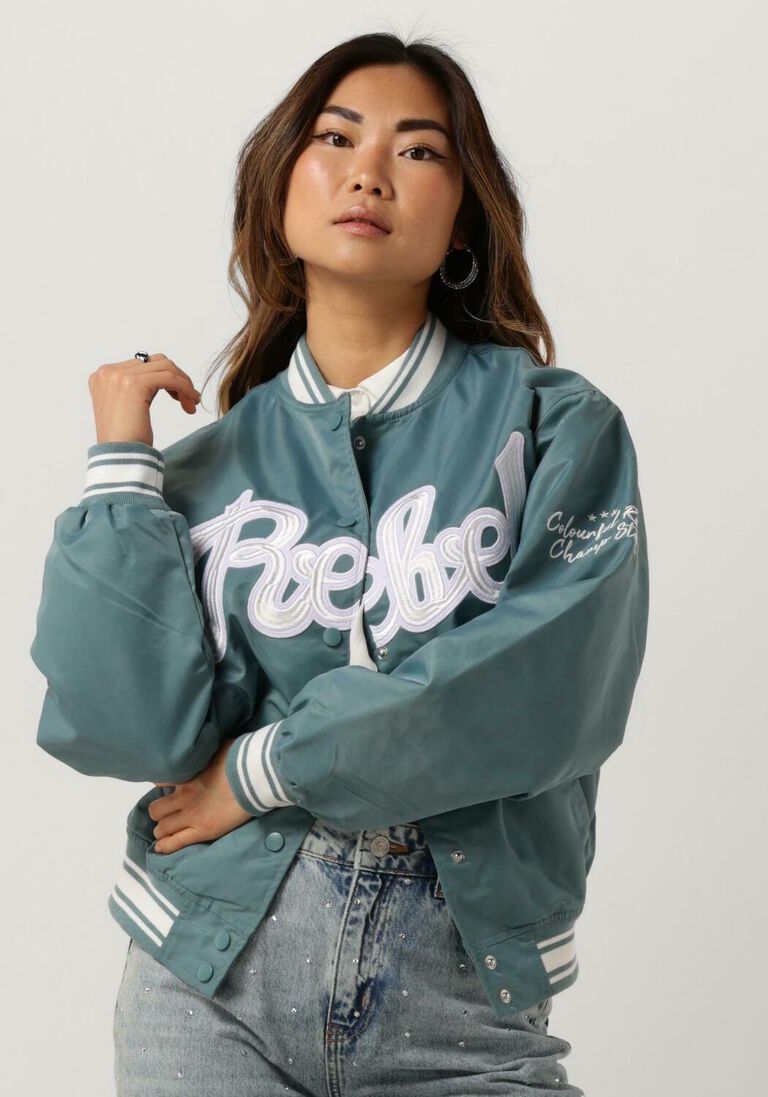 COLOURFUL REBEL mint colourful rebel jack felicia rebel patch satin bomber