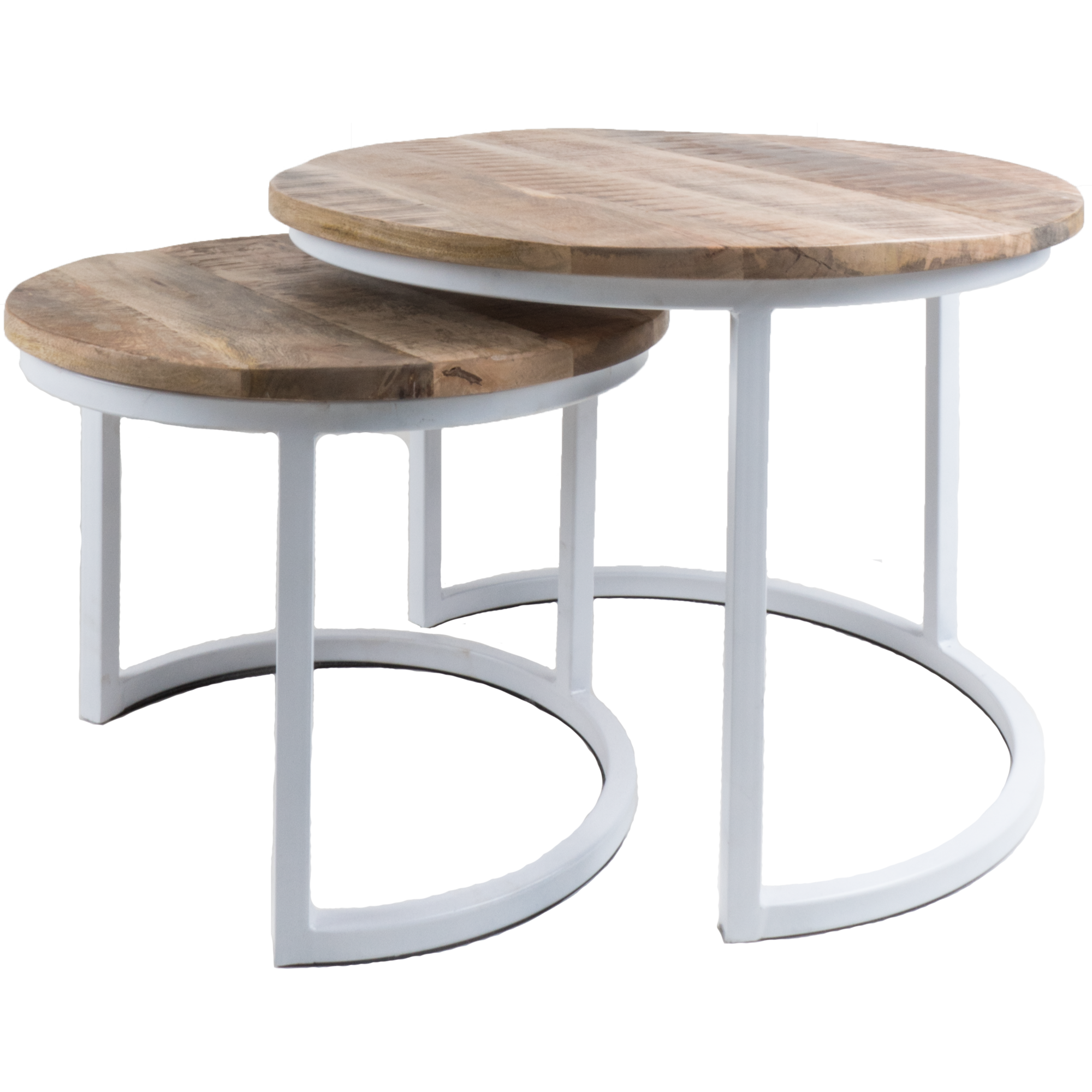 Salontafel Bart wit - Set van 2