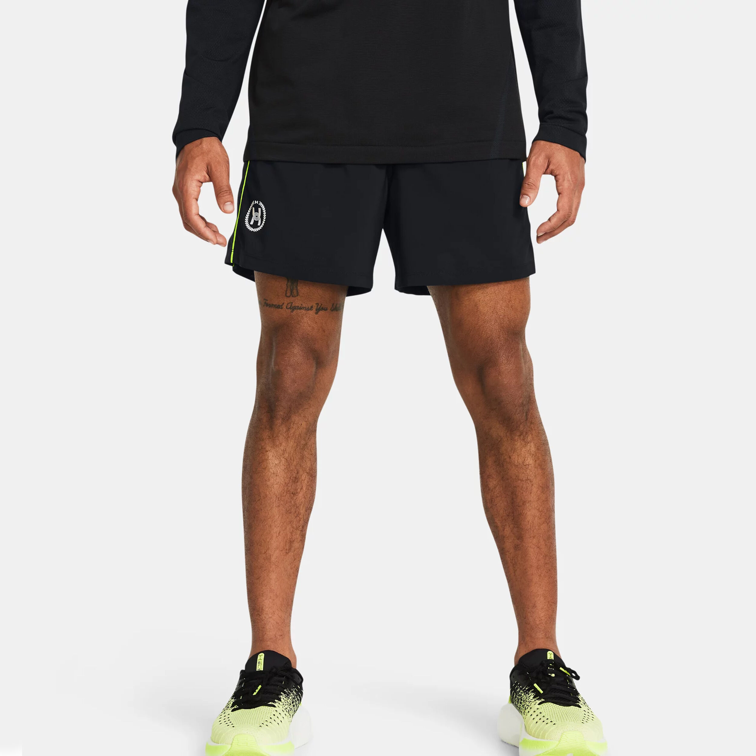 Under Armour Run Everywhere Shorts Hommes - Noir , Bleu Foncé