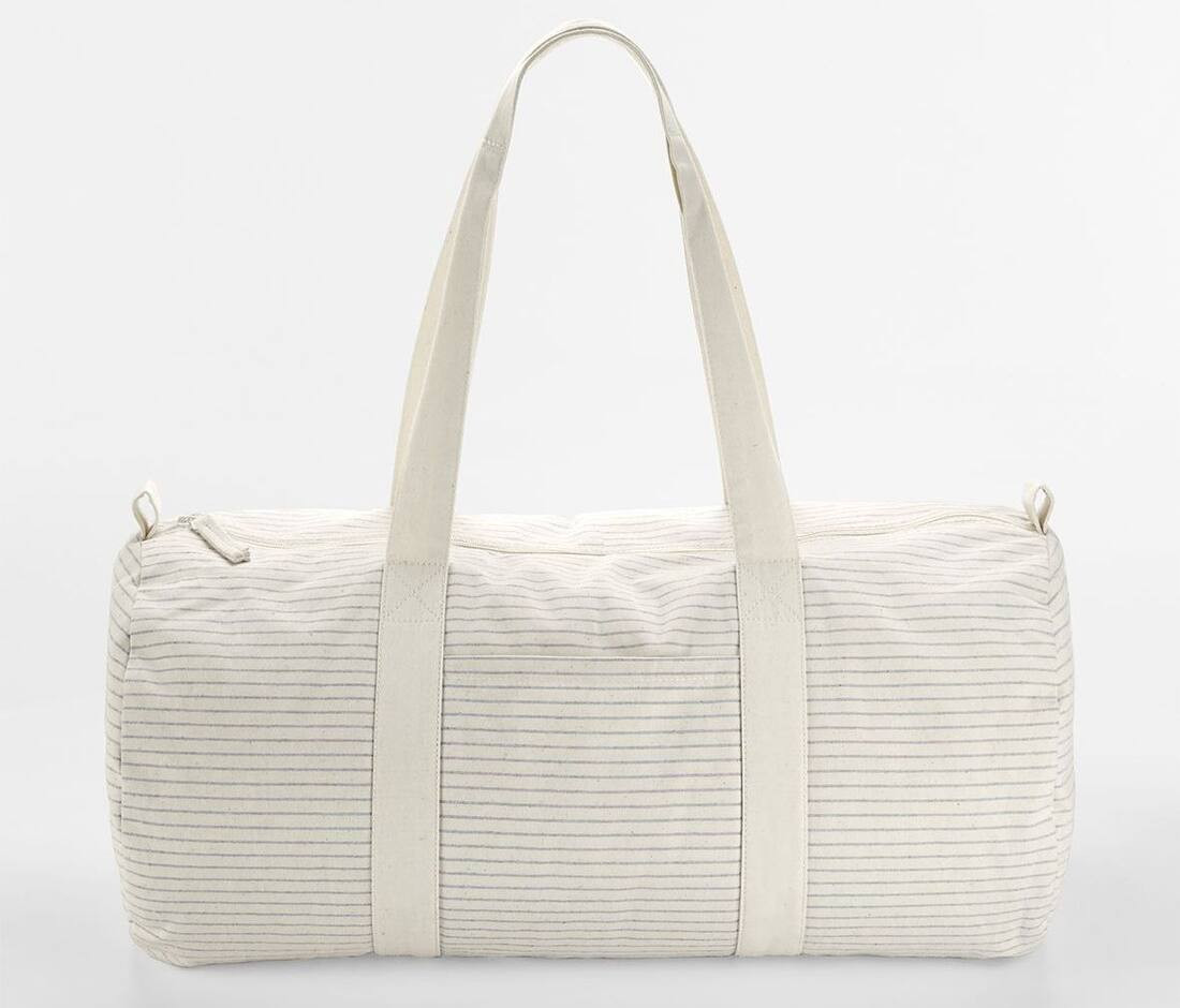 WESTFORD MILL WM258 - Sac Cylindrique en Coton Bio Rayé Élégant