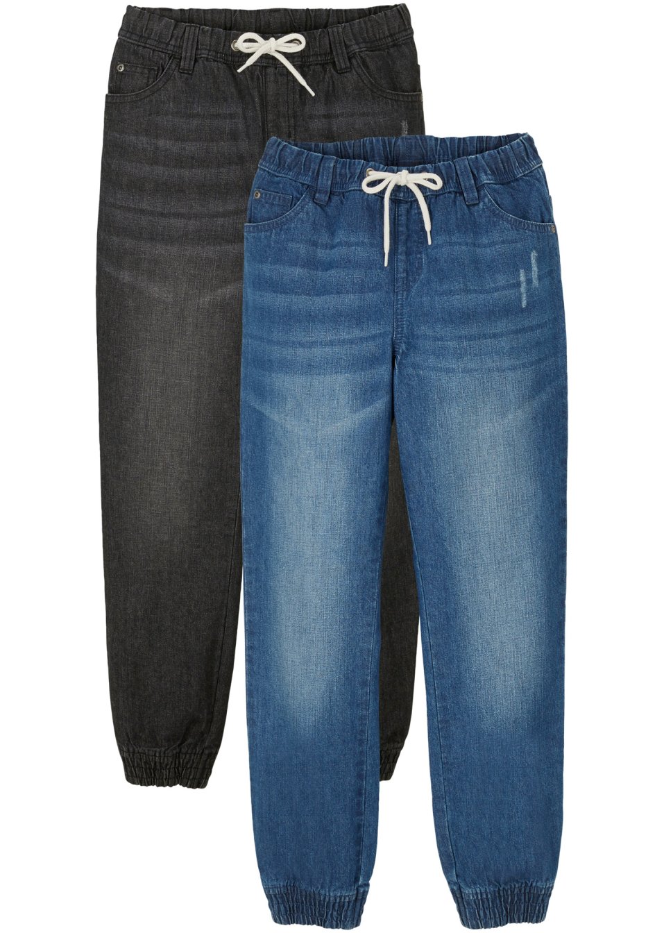 Lot de 2 pantalons garçon avec taille extensible