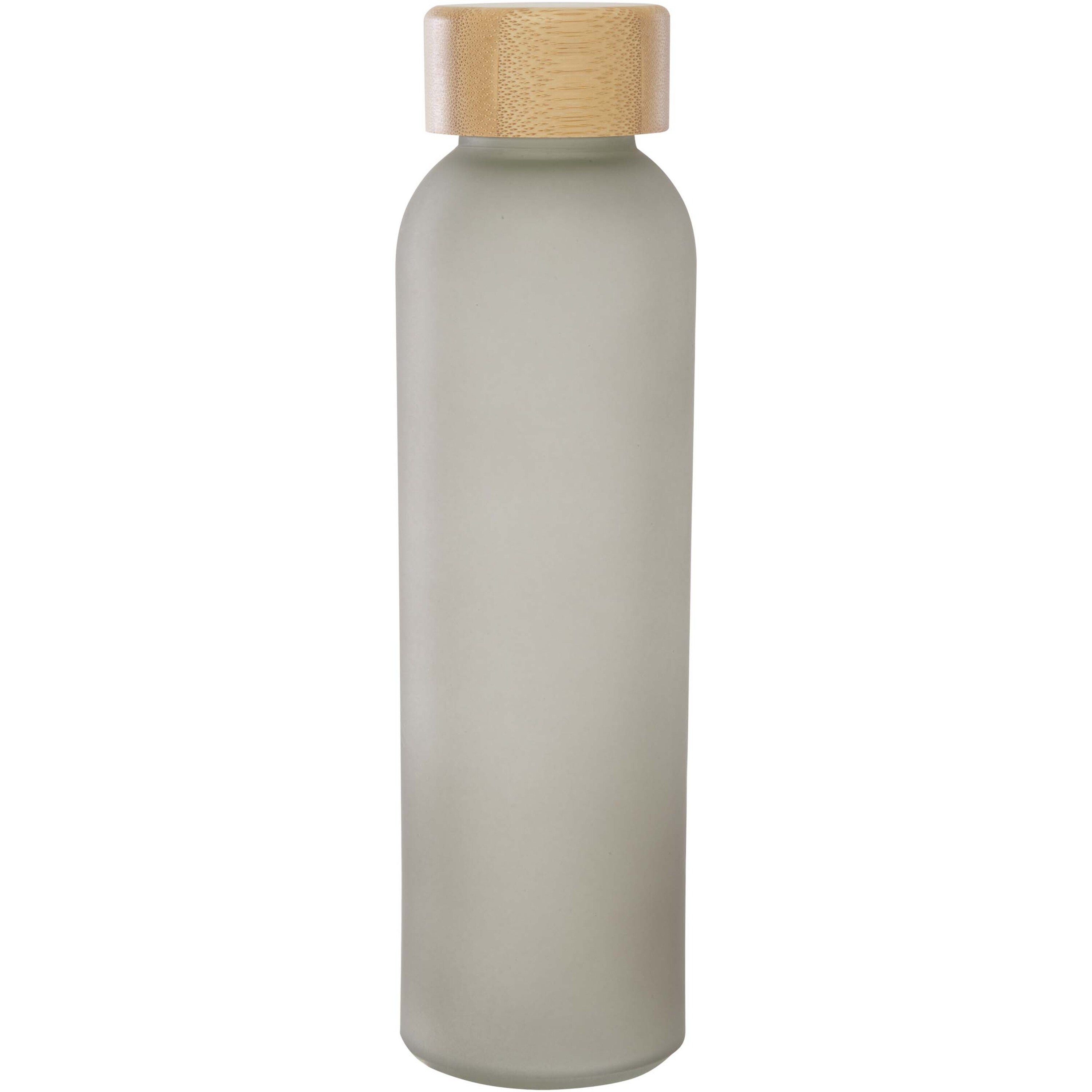 PF Concept 100830 - Bouteille en verre sodocalcique mat Lume de 500 ml avec couvercle en bambou