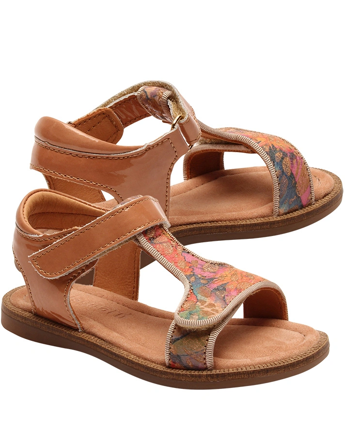 Sandalen ALMA O in nougat patent