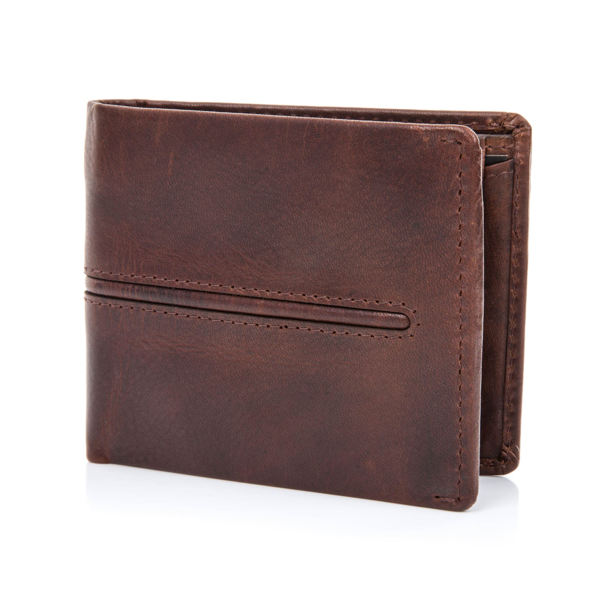 Petite maroquinerie en cuir marron