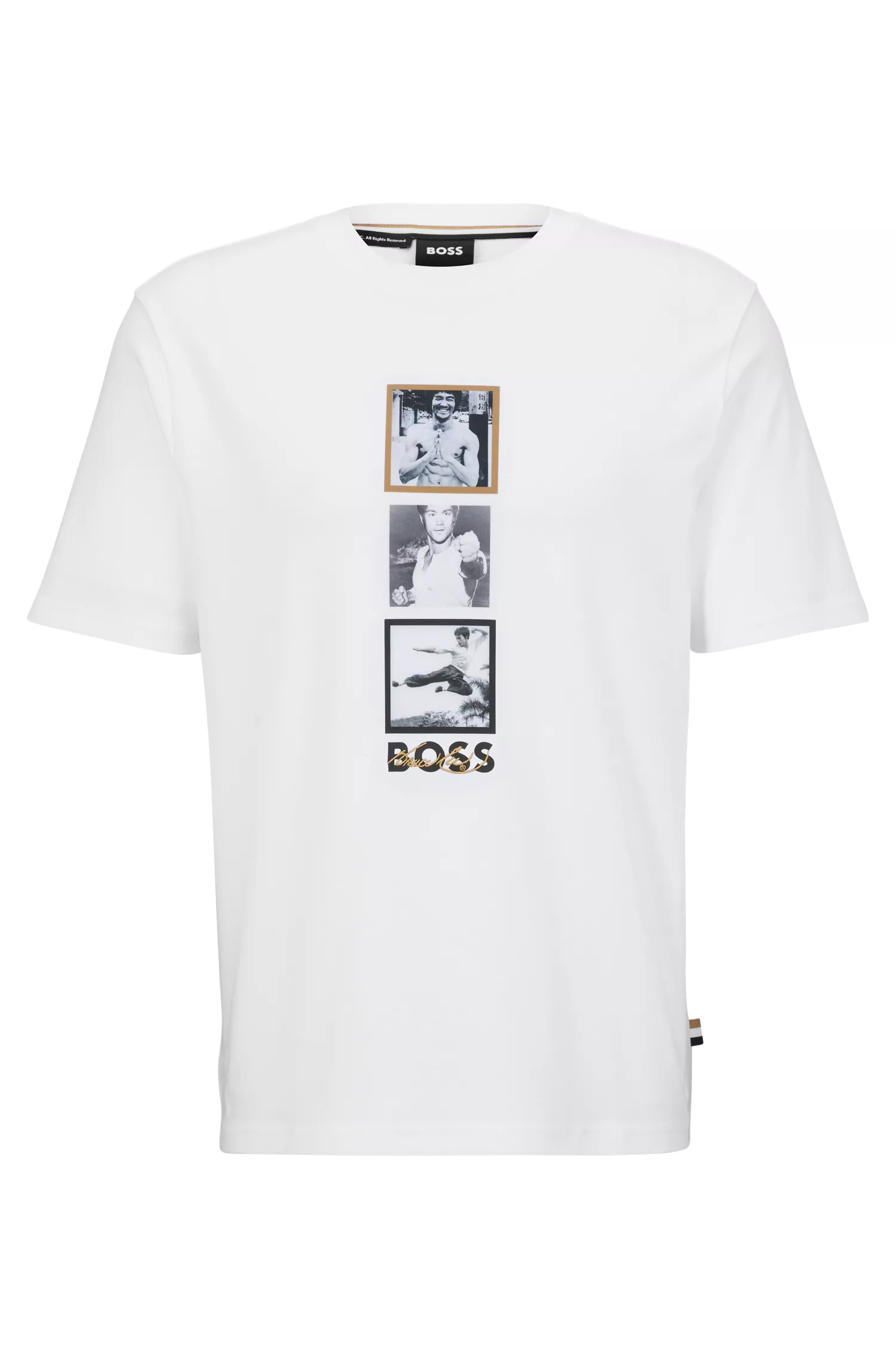 Camiseta unissex BOSS Black-BOSS x Bruce Lee com estampa exclusiva.