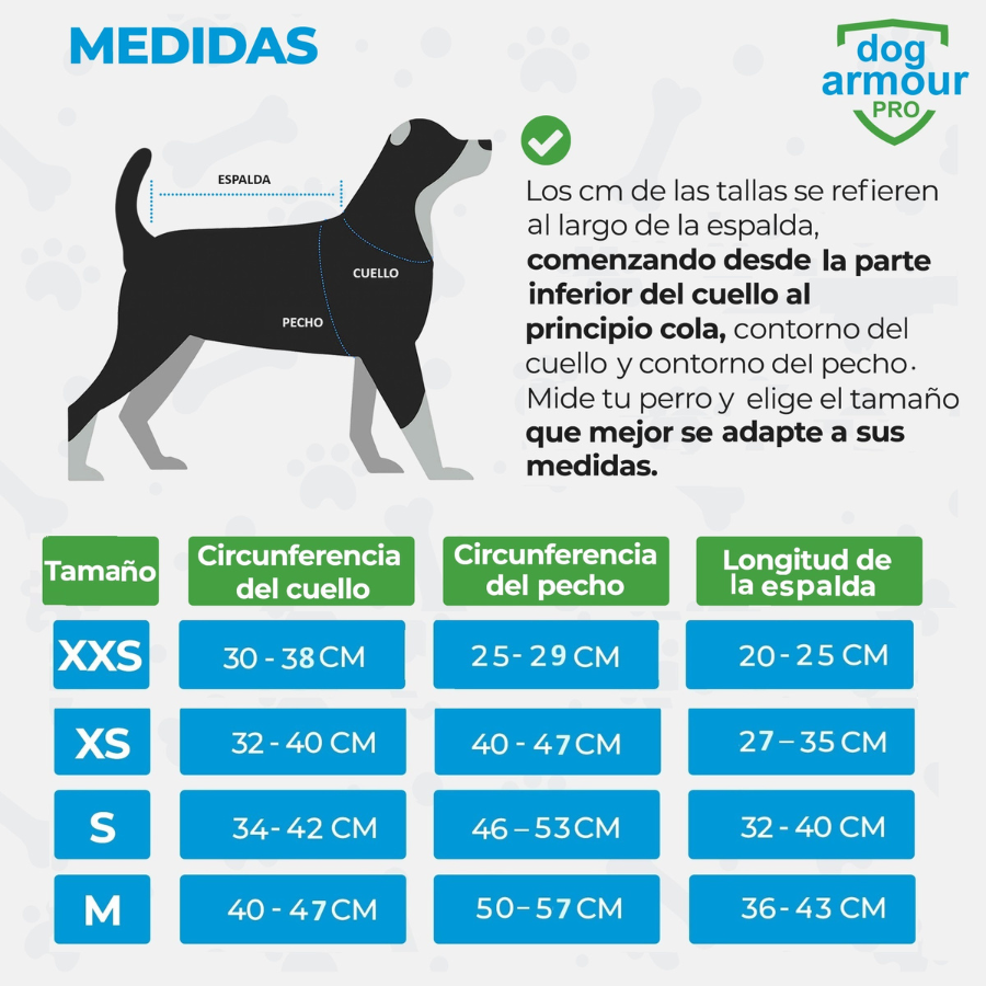 Colete protetor verde anti-mordida para cães - Impermeável - Refletivo
