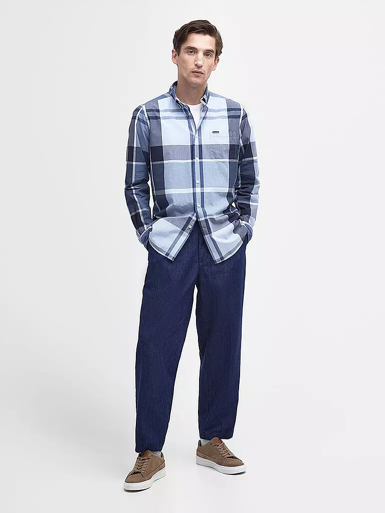 BARBOUR Hemd HARRIS blau