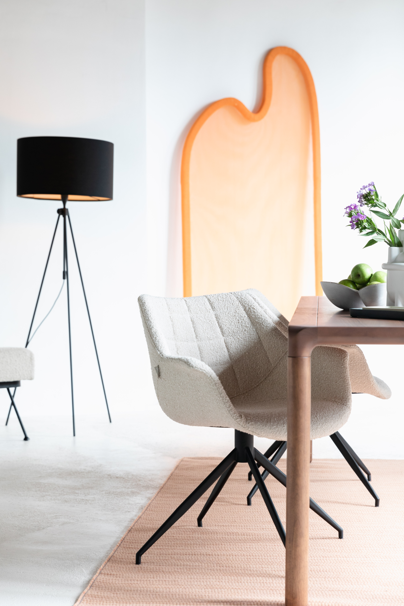 Vloerlamp Lesley zwart