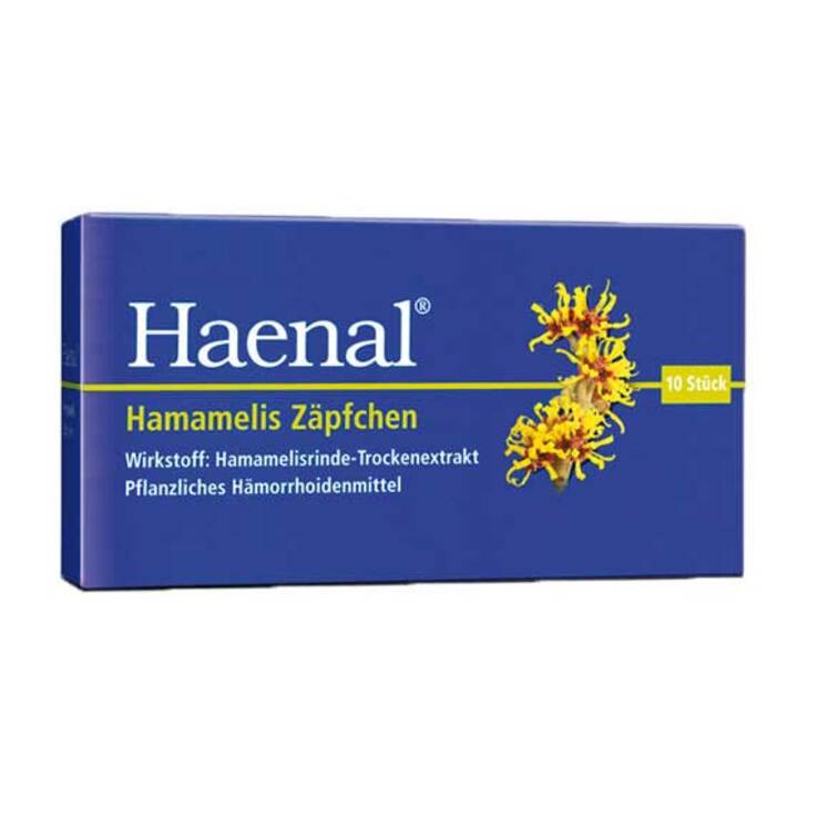 Haenal Hamamelis Zäpfchen, 10 St