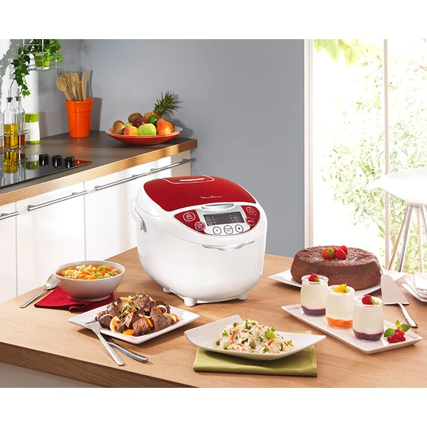 Multicuiseur traditionnel 12 en 1 rouge 5 L MK705111 Moulinex