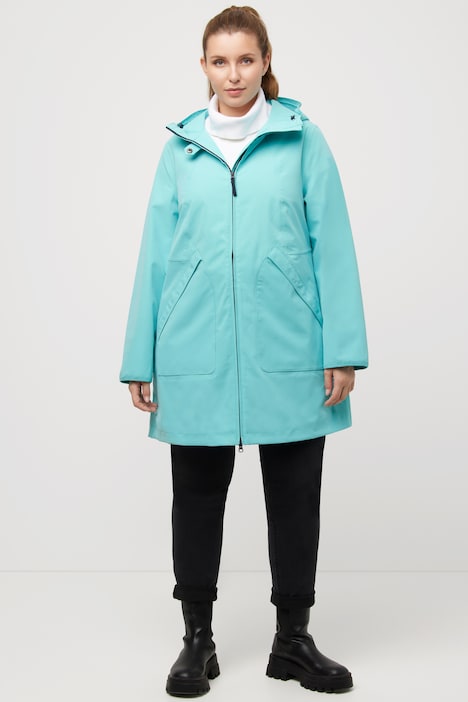 HYPRAR Funktionsjacke, Kapuze, wasserdicht, 2-Wege-Zipper
