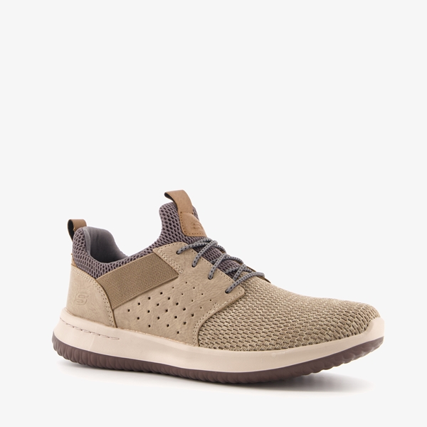 Skechers Delson Camben heren sneakers beige