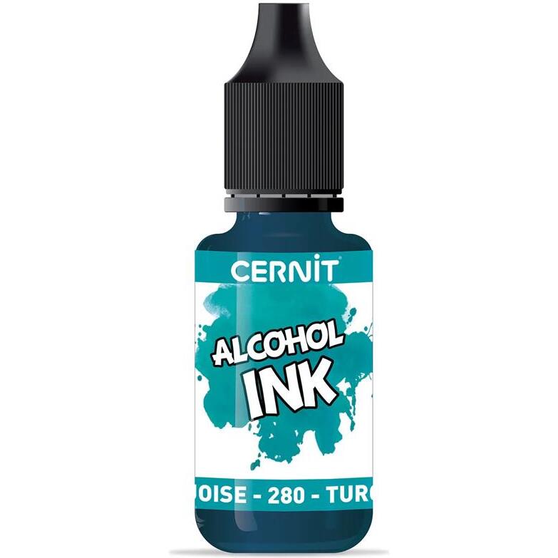 Cernit encre à l'alcool 20 ml bleu Turquoise - Bleu turquoise