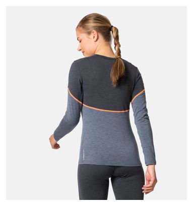 Base Layer Femme Odlo Revelstoke Performance Wool Warm Gris/Bleu