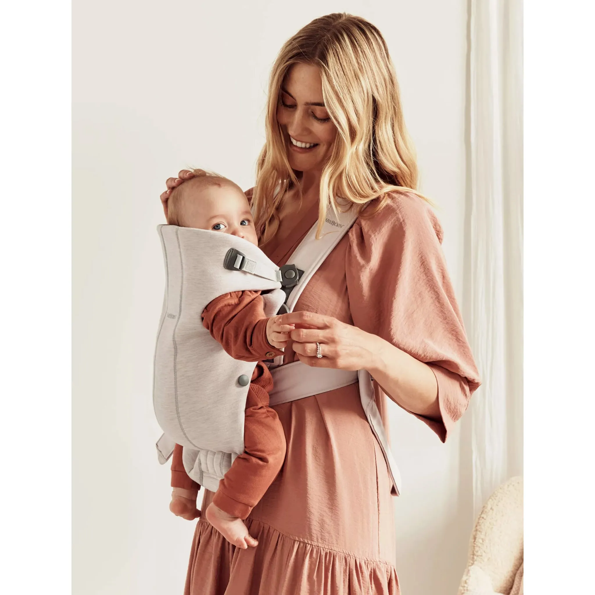 Babybjorn Porte-Bébé Mini 3D Jersey - Beige