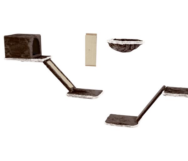 Silvio Design Katzen-Kletterwand, 8-teilig