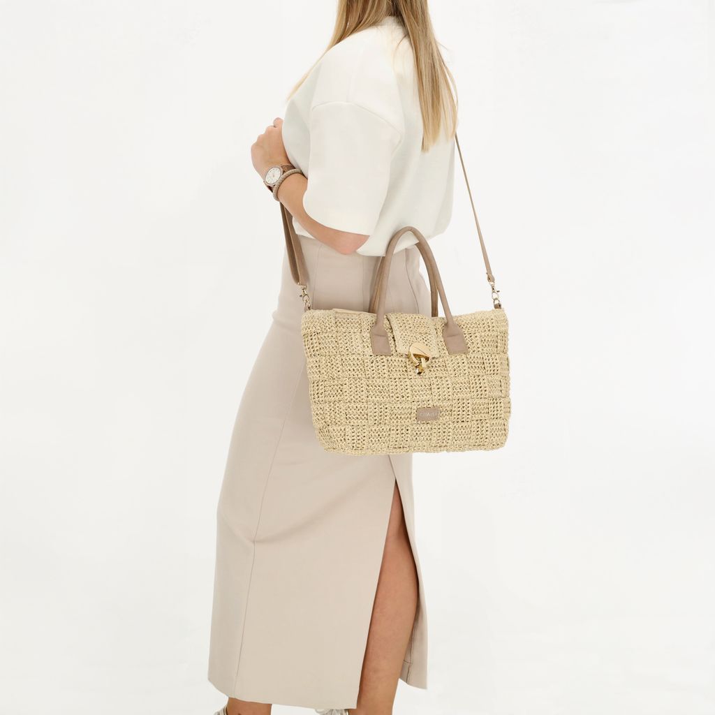 Charm London Margate Handtas Licht Natuur
