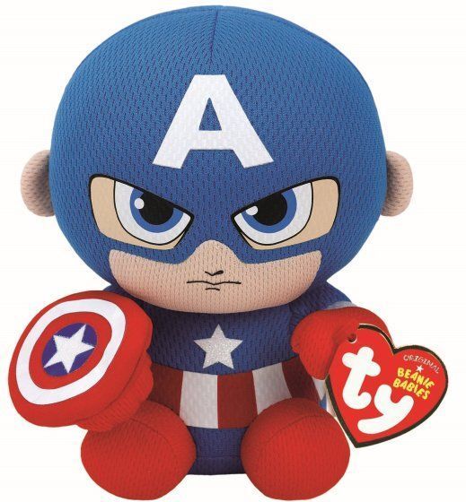 Captain America 15cm,Material: 100% Polyester geprüft nach EN-71. Farbe: mehrfarbig