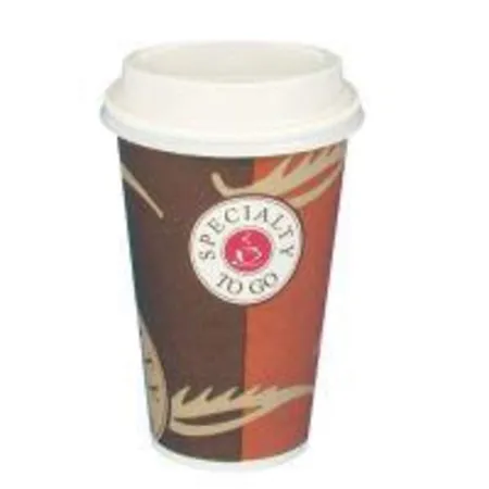 Pap Star Trinkbecher, Pappe mit Deckel To Go 0,3 l Ø 9 cm · 11,1 cm 10 Stück
