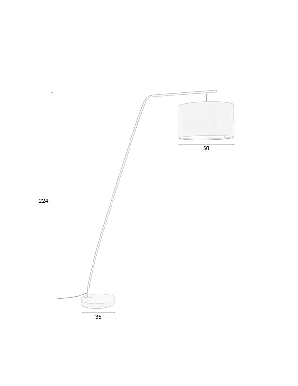 FLOOR LAMP MARTINE WHITE