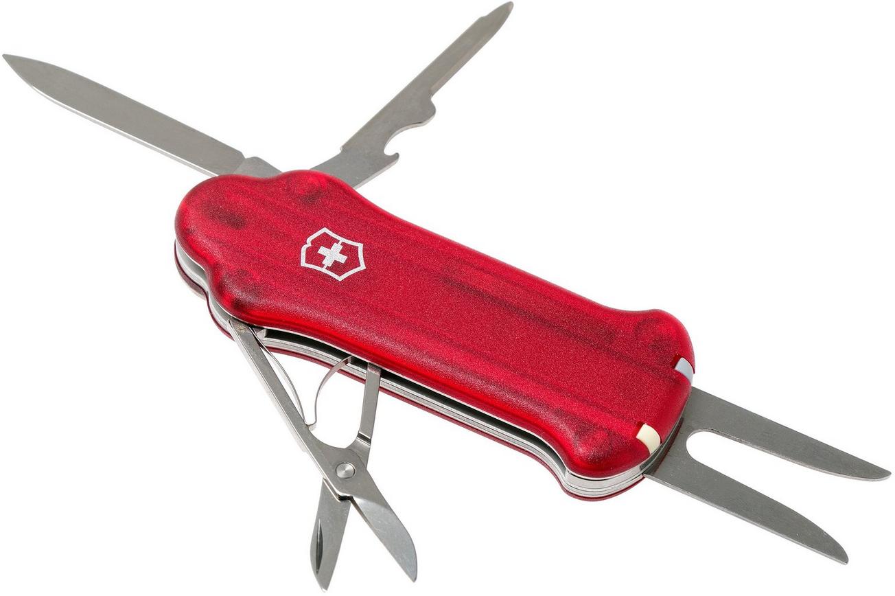 Victorinox Golf Tool rood transparant 0.7052.T