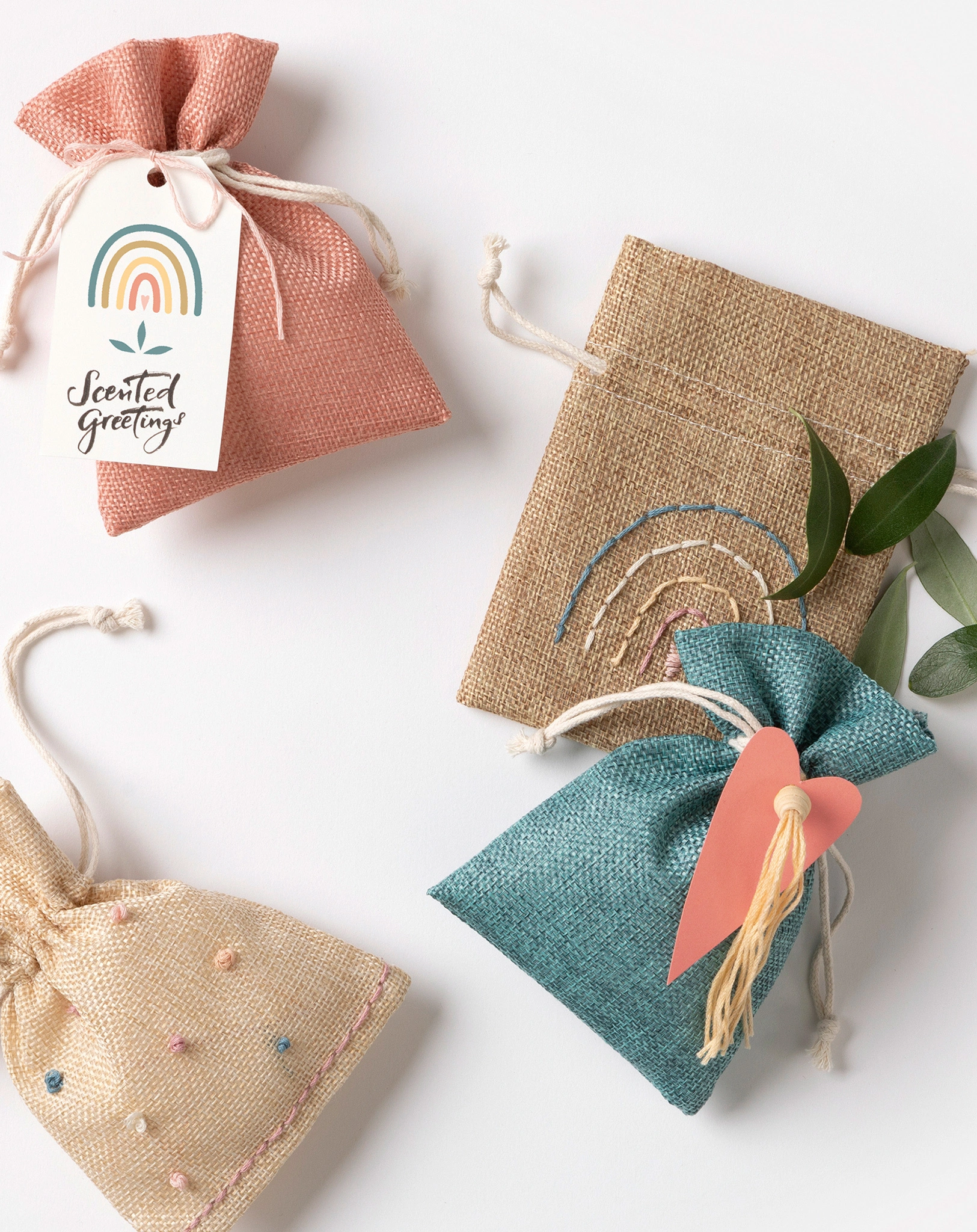 Stoffbeutel JUTE STYLE - BOHO CHIC 10-teilig