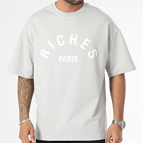 Tee Shirt Oversize Gris Clair