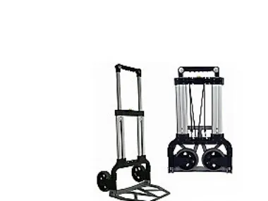 Bagagevogn, sammenklappelig. Klarer 125 kg. Super handy at have med.Kun 6,5 cm dyb når den er klappet sammen